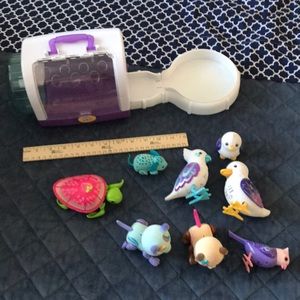 LITTLE LIVE PETS HAMSTER CAGE & 8 PETS, CHIRP ETC